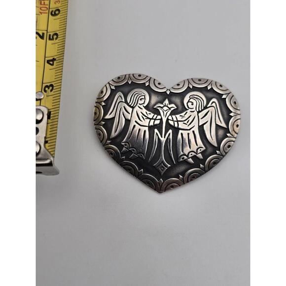 James Avery Rare Retired 925 Heart Angels Lily - Picture 3 of 4